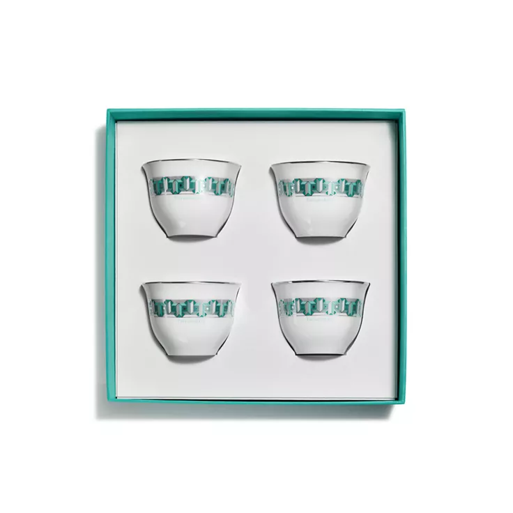 Tiffany T True:Arabic Coffee Cup Set of Four, in Tiffany Blue®, 2