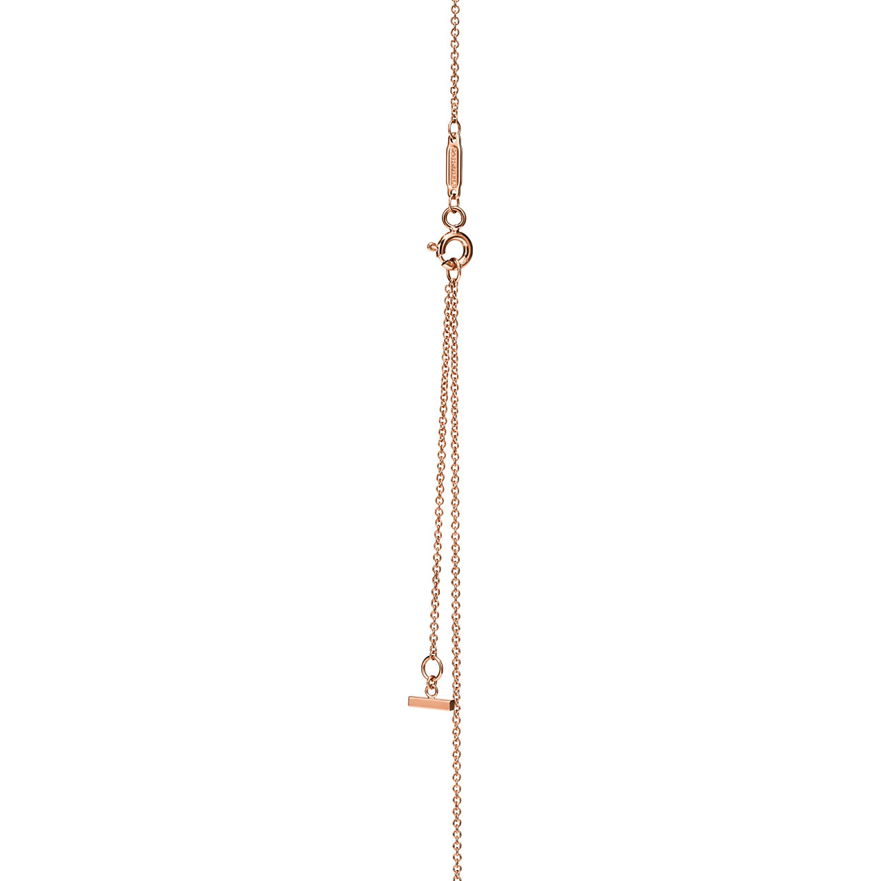 Tiffany T:Smile Small Pendant in Rose Gold with Diamonds | Tiffany