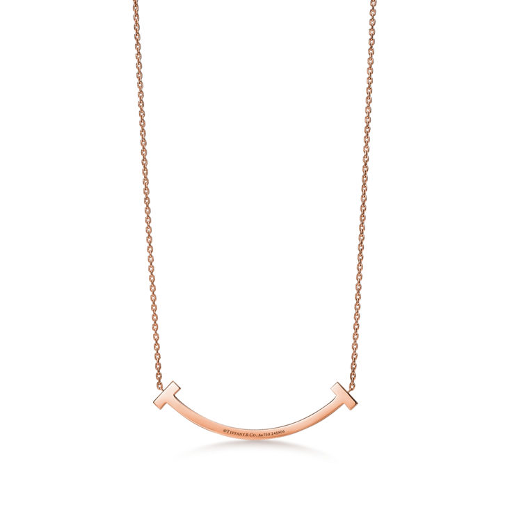 Tiffany T:Smile Medium Pendant in Rose Gold image number 4