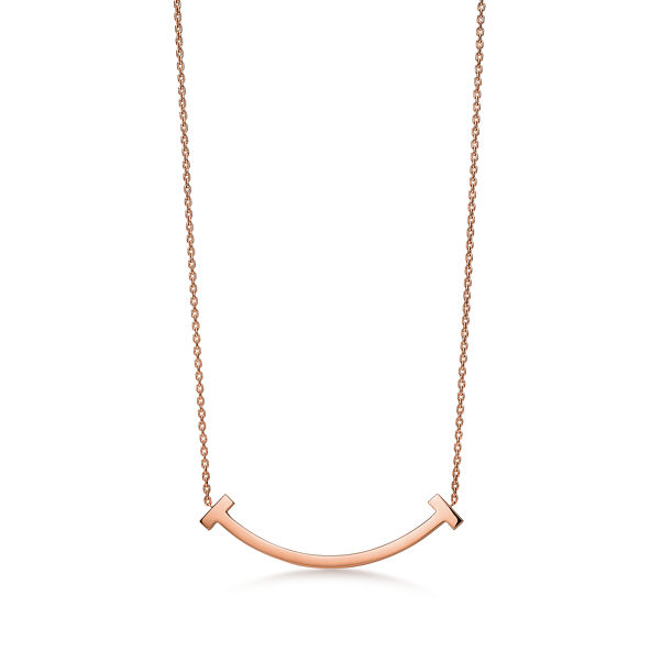 Tiffany T:Smile Medium Pendant in Rose Gold