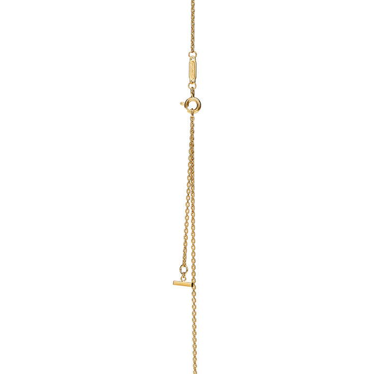 Tiffany T:Smile Medium Pendant in Yellow Gold with Diamonds image number 5