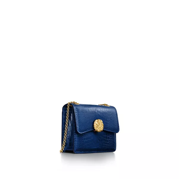 Medium Ribbons Shoulder Bag in Alligator Leather