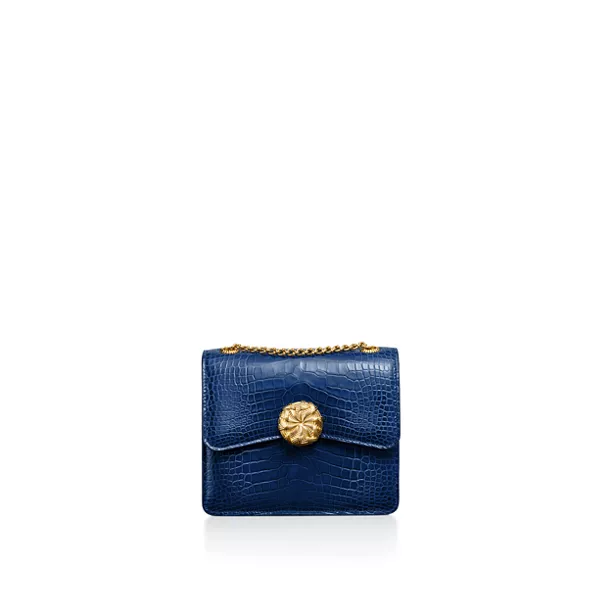 Medium Ribbons Shoulder Bag in Alligator Leather