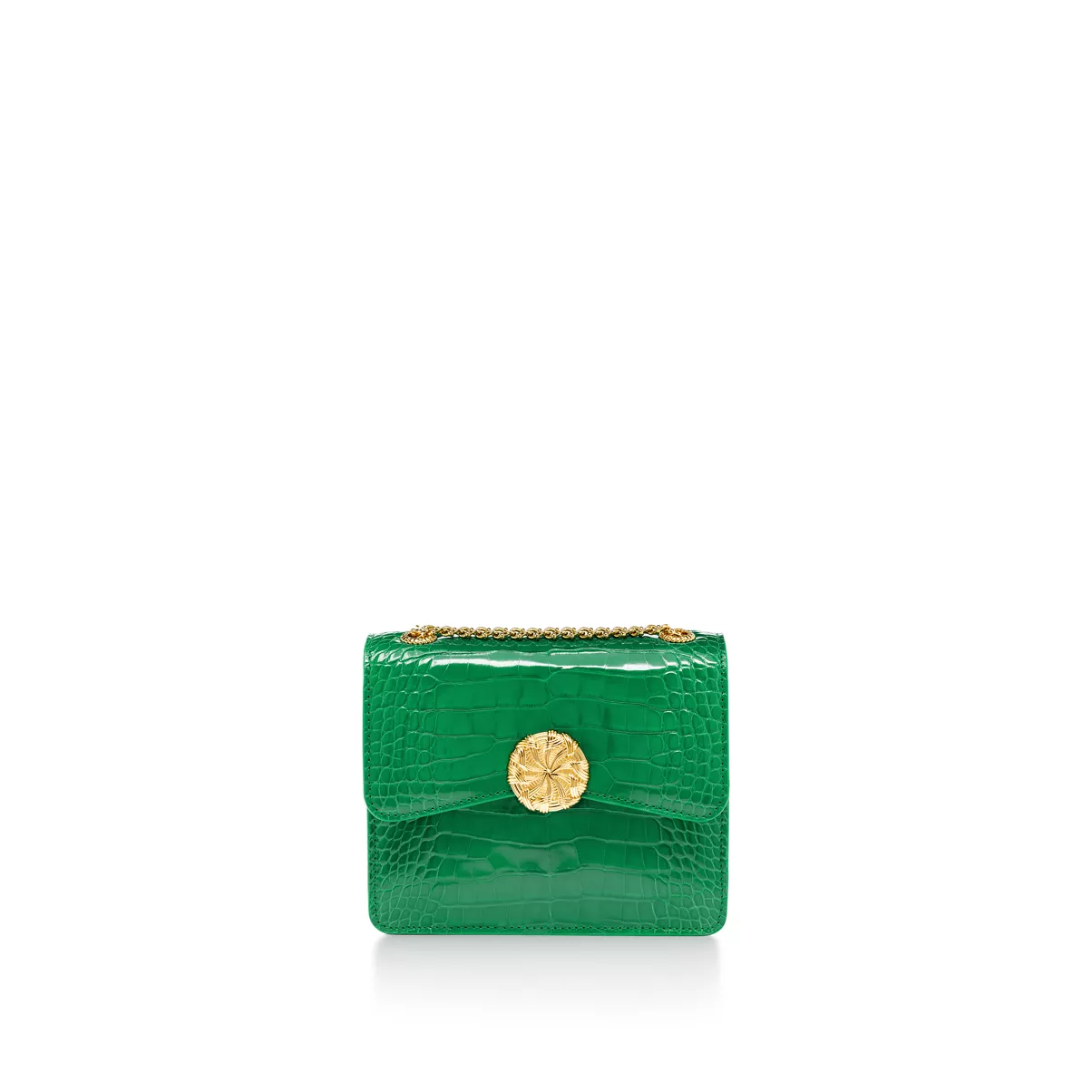 Medium Ribbons Shoulder Bag in Alligator Leather