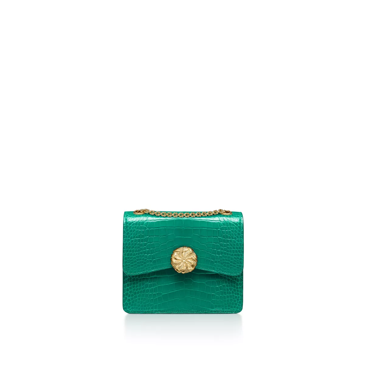 Medium Ribbons Shoulder Bag in Alligator Leather