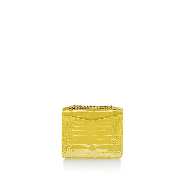 Medium Ribbons Shoulder Bag in Alligator Leather
