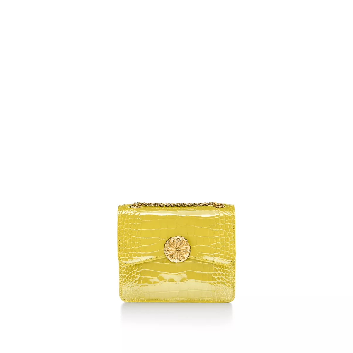 Medium Ribbons Shoulder Bag in Alligator Leather