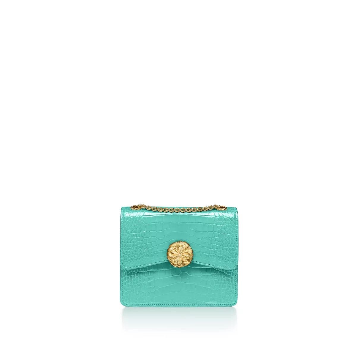 Medium Ribbons Shoulder Bag in Alligator Leather