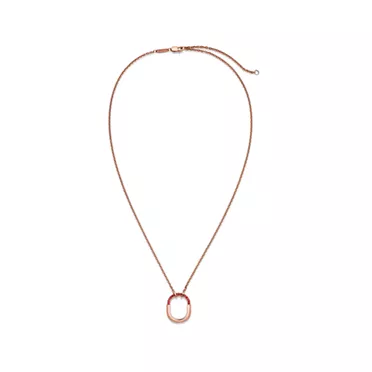Tiffany Lock:Kleiner Anhänger in Roségold mit Rubinen, 2