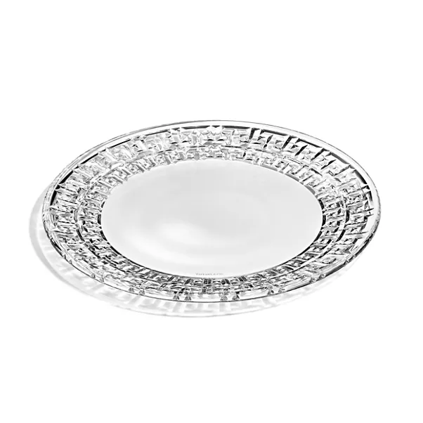 True Round Platter in Crystal Glass
