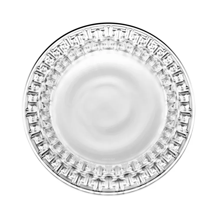 Tiffany T:True Round Platter in Crystal Glass, 2