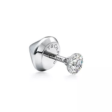 Tiffany Titan Setting by Pharrell Williams:Diamond Earrings in Platinum, 3