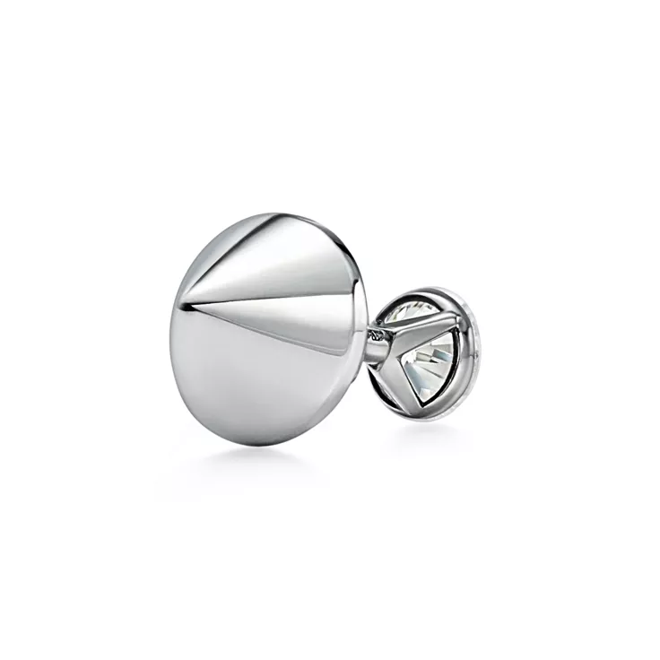 Tiffany Titan Setting by Pharrell Williams:Diamond Earrings in Platinum, 4