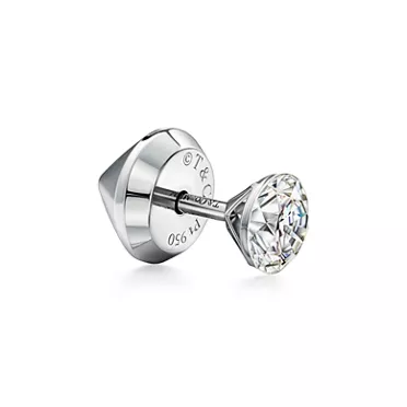 Tiffany Titan Setting by Pharrell Williams:Diamond Earrings in Platinum, 3