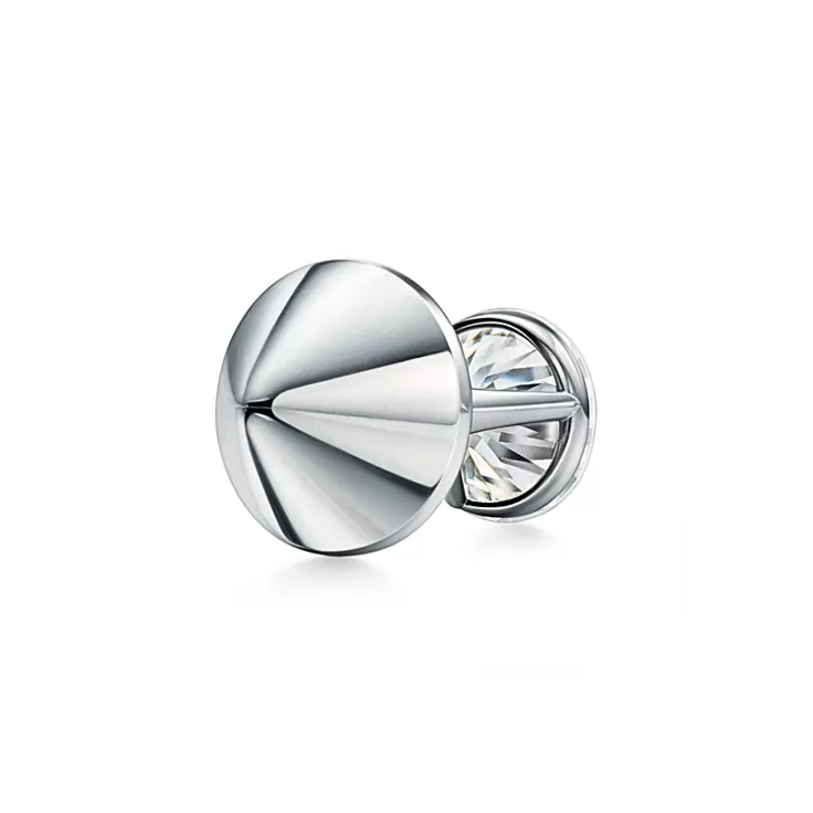 Tiffany Titan Setting by Pharrell Williams:Diamond Earrings in Platinum, 4