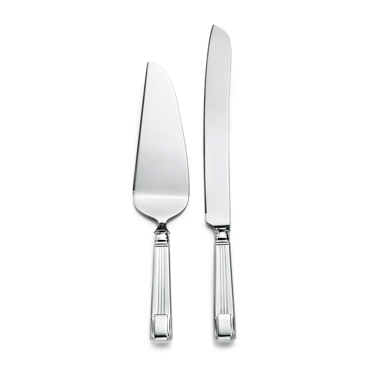 Century Cake Serving Set in Sterling Silver and Stainless Steel