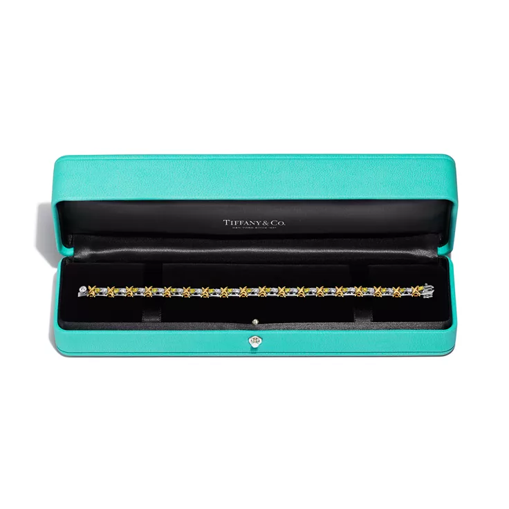 Sixteen Stone by Tiffany:Bracelet with Yellow and White Diamonds, 4