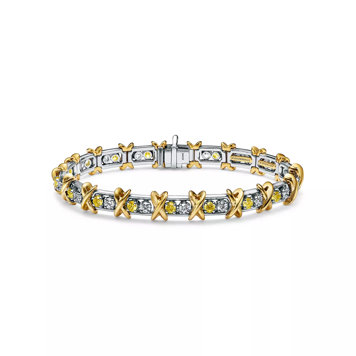 Bracelet with Yellow and White Diamonds