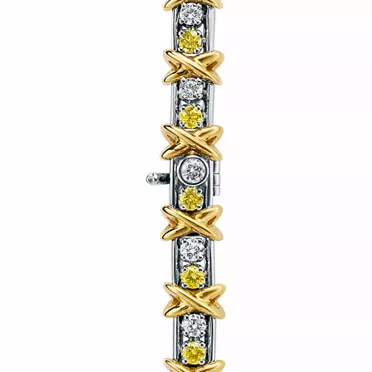 Sixteen Stone by Tiffany:Bracelet with Yellow and White Diamonds, 3