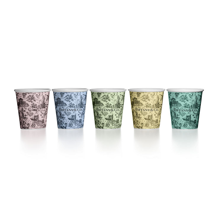 Collezione Tiffany Toile:Tazze da caffè in porcellana fine, set di cinque numero immagine 1