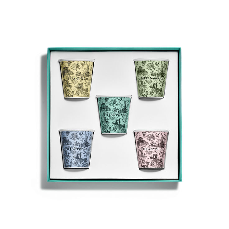 Collezione Tiffany Toile:Tazze da caffè in porcellana fine, set di cinque numero immagine 2