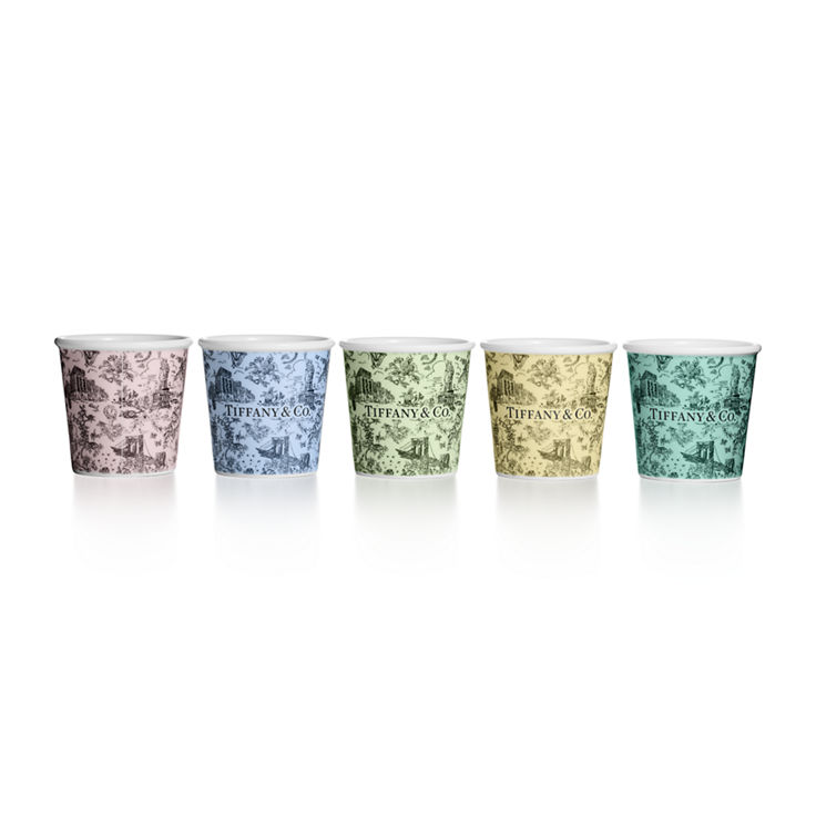 Collezione Tiffany Toile:Tazzine da caffè in porcellana fine, set di cinque numero immagine 1