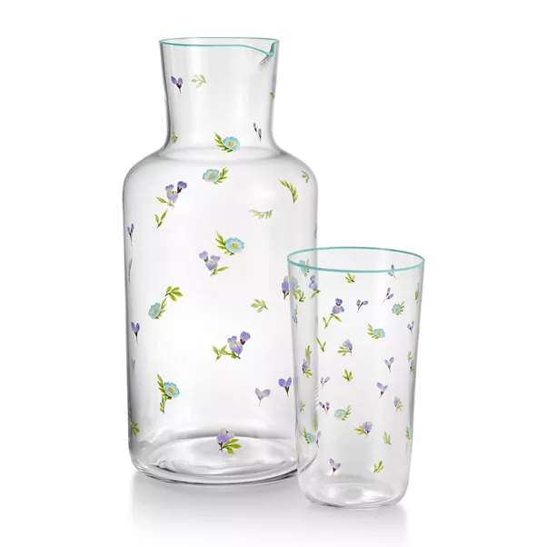 Collezione Tiffany Wildflower:Bicchiere da acqua in cristallo