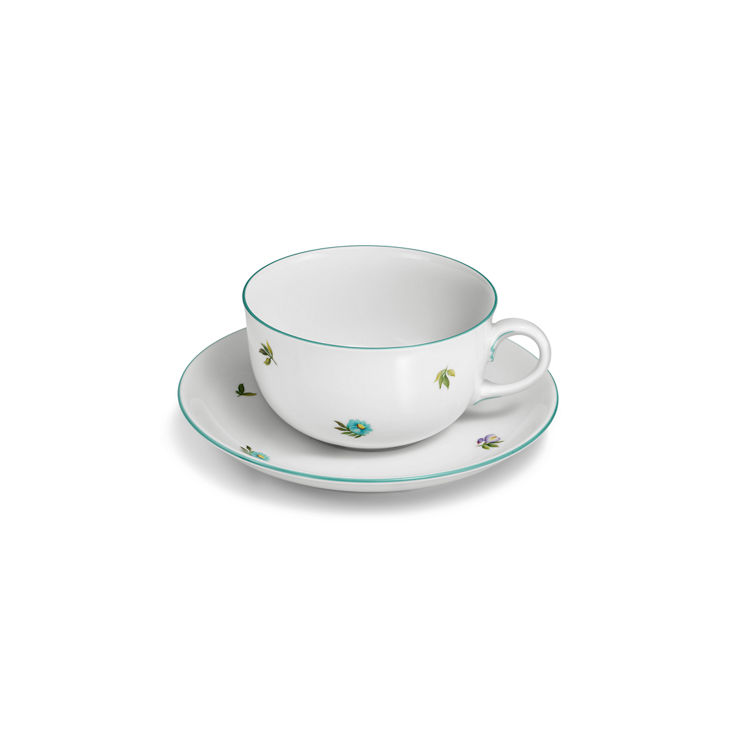 Tiffany Wildflower:Teacup and Saucer in Porcelain image number 1