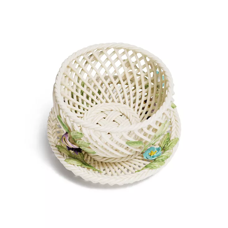 Tiffany Wildflower:Woven Bowl and Saucer in Porcelain, 1
