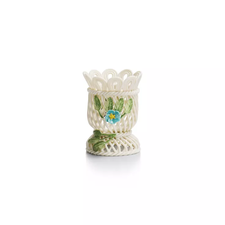 Tiffany Wildflower:Woven Egg Cup in Porcelain, 2