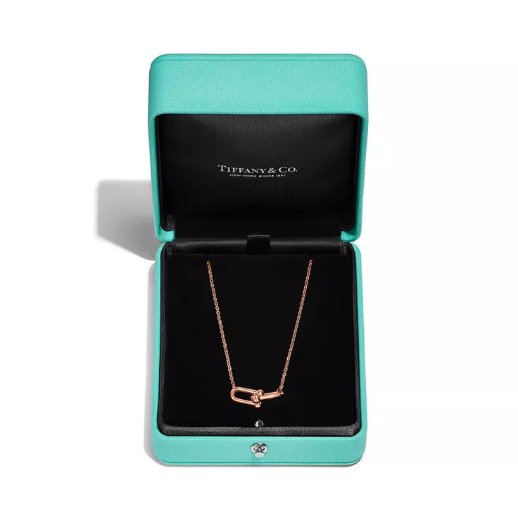Tiffany HardWear:Small Double Link Pendant in Rose Gold, 5