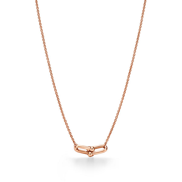 Tiffany HardWear:Small Double Link Pendant in Rose Gold