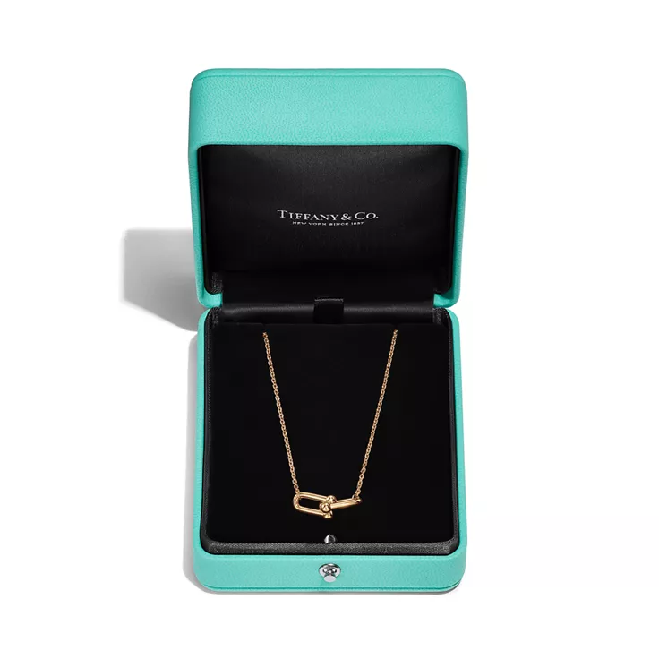 Tiffany HardWear:Small Double Link Pendant in Yellow Gold, 5
