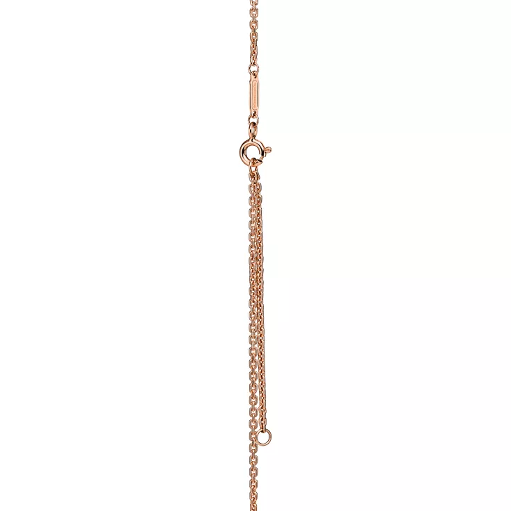Tiffany HardWear:Double Link Pendant in Rose Gold with Diamonds, 5
