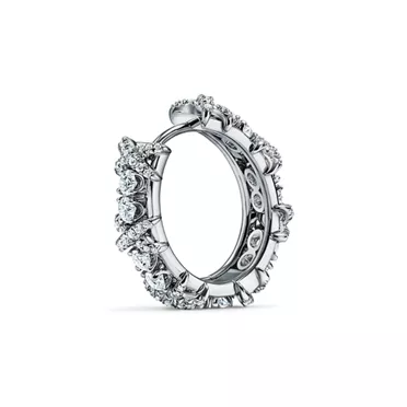 Sixteen Stone by Tiffany:Earrings in Platinum with Diamonds, 3