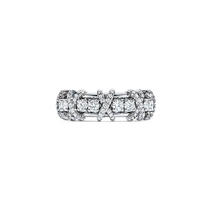 Sixteen Stone by Tiffany:Ring in Platinum with Diamonds, 4