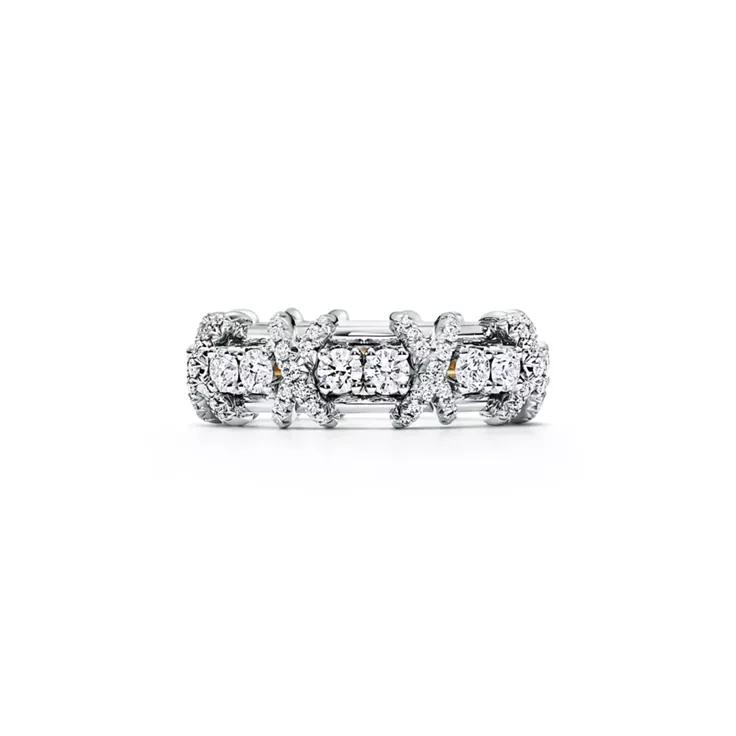 Sixteen Stone by Tiffany:Ring in Platinum with Diamonds, 1