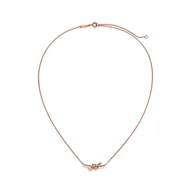 Tiffany Knot:Small Pendant in Rose Gold, 2
