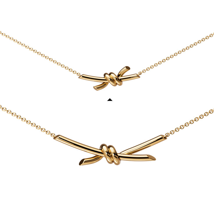 Tiffany Knot:Small Pendant in Yellow Gold image number 6