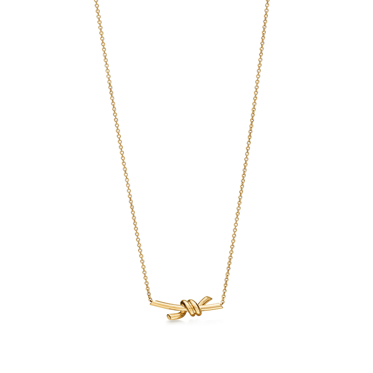 티파니 노트:스몰 펜던트, 옐로우 골드 | Tiffany & Co. 티파니앤코 Tiffany Knot 티파니 노트:스몰 펜던트, 옐로우 골드 18K 옐로우... 
