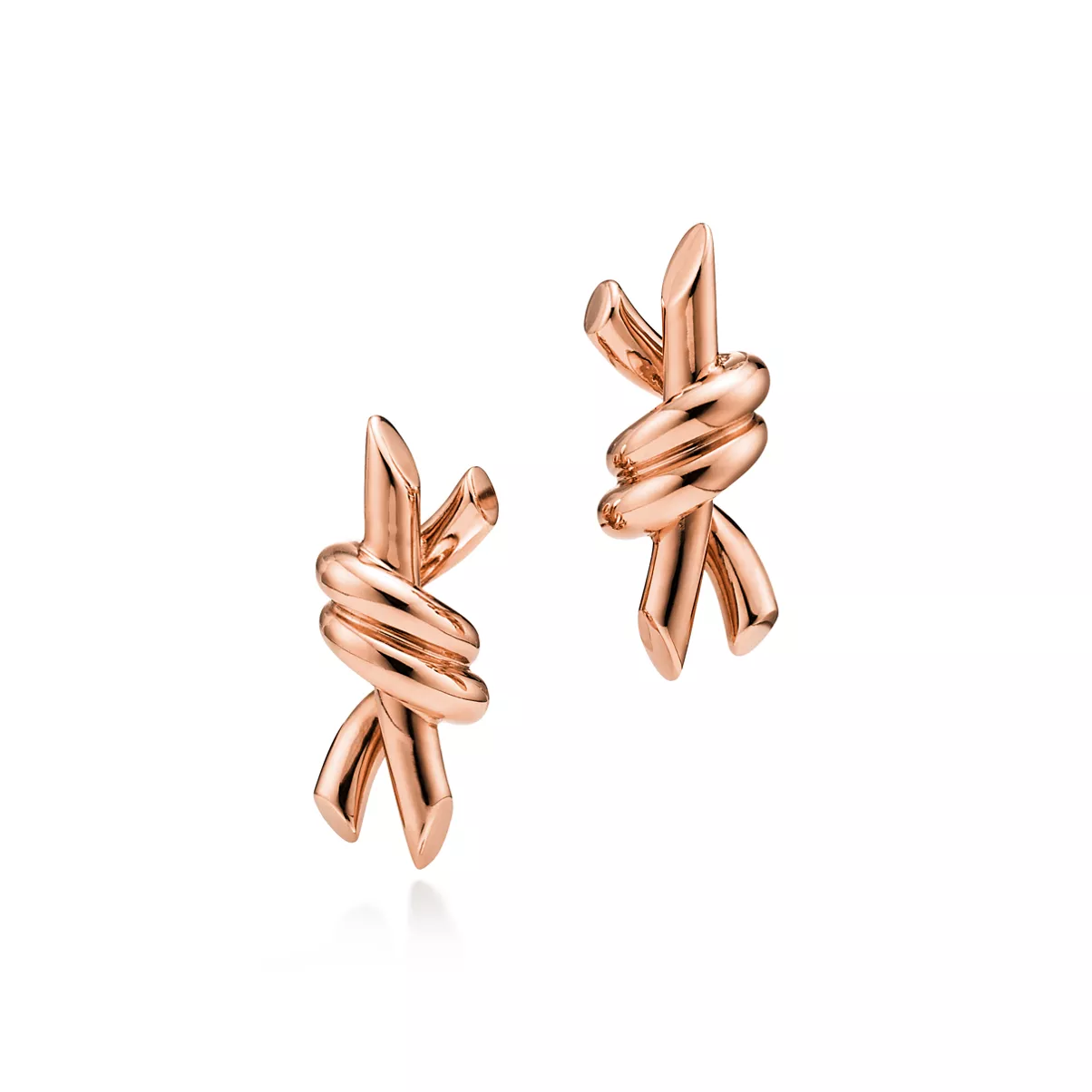 Small Earrings in Rose Gold