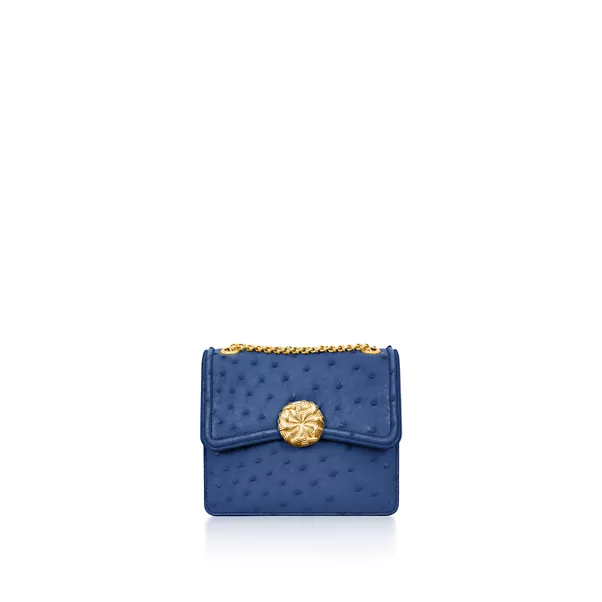 미디엄 리본 숄더백, 오스트리치 레더