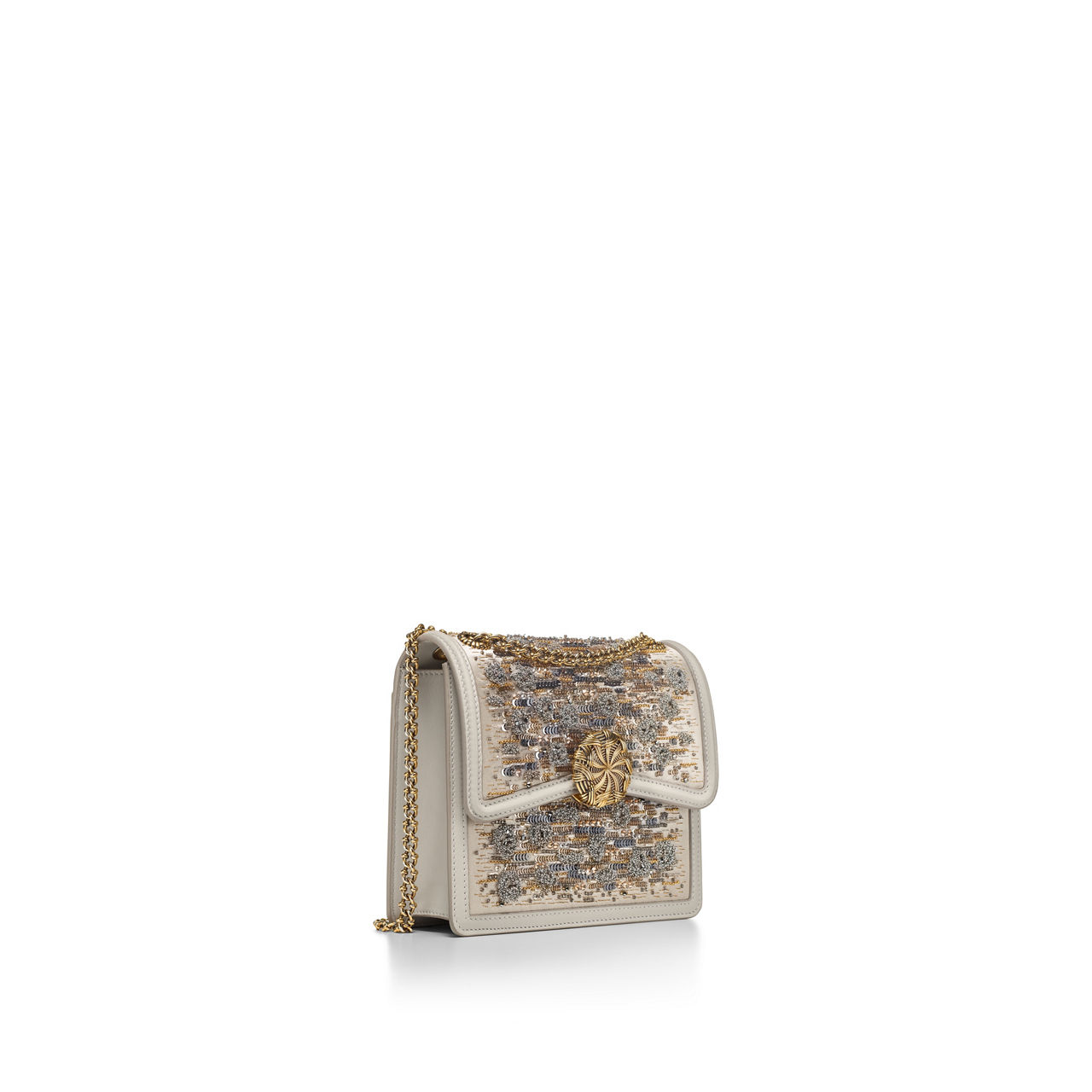 Jean Schlumberger by Tiffany:Medium Ribbons Shoulder Bag in Beaded Satin image number 2