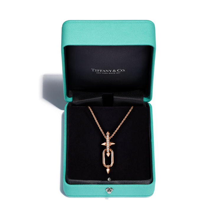 Collezione Tiffany Titan by Pharrell Williams:Pendente in oro rosa con diamanti numero immagine 5