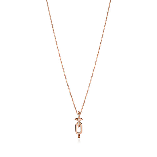 Tiffany Titan by Pharrell Williams:Pendant in Rose Gold with Diamonds