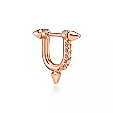 Tiffany Titan by Pharrell Williams:Kleine Ohrringe in Roségold mit Diamanten, 3