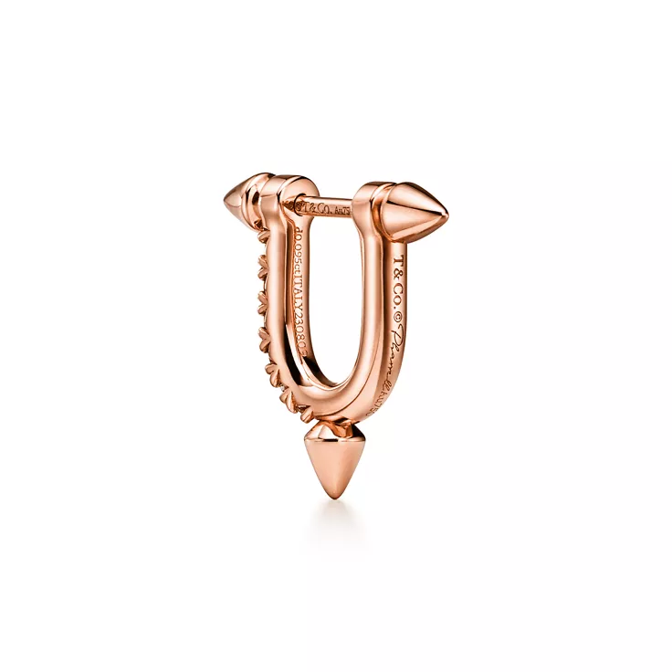 Tiffany Titan by Pharrell Williams:Kleine Ohrringe in Roségold mit Diamanten, 4