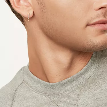 Tiffany Titan by Pharrell Williams:Kleine Ohrringe in Roségold mit Diamanten, 2