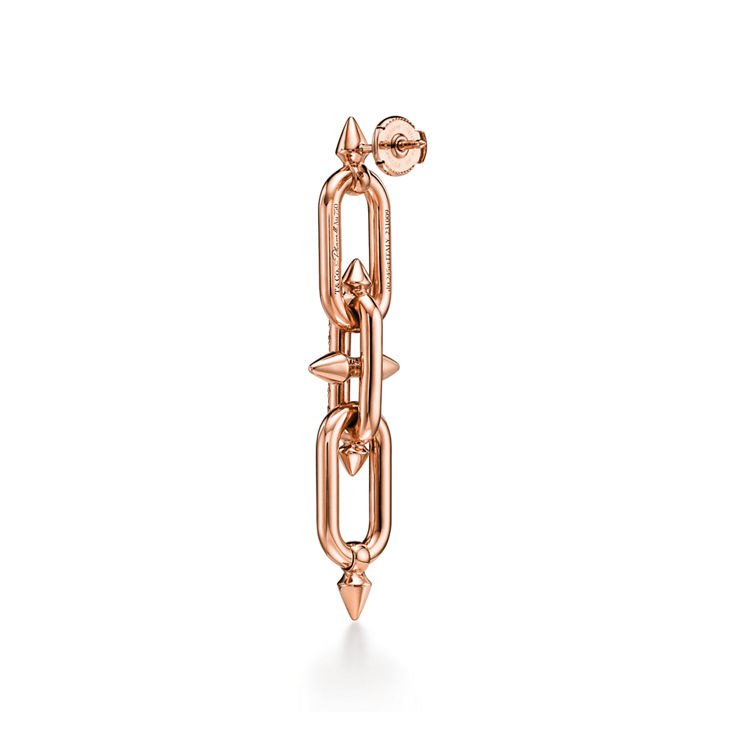 Tiffany Titan by Pharrell Williams:Earrings in Rose Gold with Diamonds image number 4