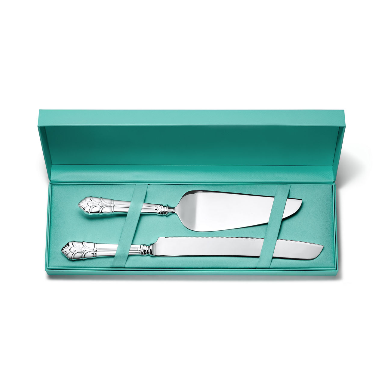 Cake Serving Set in Sterling Silver and Stainless Steel